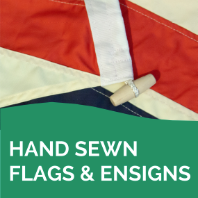 Hand sewn flags and ensigns