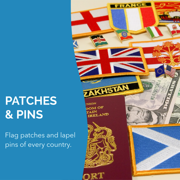 Patches and flag pins